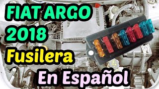 DIAGRAMA de FUSIBLES Fiat Argo 2018  En Español [upl. by Larrabee]