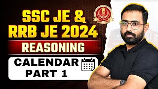 Reasoning Calendar Part 1 Questions Practice🔥🔥 rrbje sscje je rrbje2024 [upl. by Stephens]