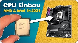 CPU Einbau  Prozessor einbauen auf AMD amp Intel Sockeln AM4  AM5  LGA 1700  LGA 1151 [upl. by Uel269]