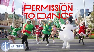 KPOP IN PUBLIC BTS Permission to Dance Dance Cover AO CREW  Australia ONE SHOT vers [upl. by Raycher492]