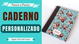 Capa de Caderno Personalizada Com Tecido  Como Fazer  Heloisa Gimenes  Sem Igual Artesanato [upl. by Neyrb]