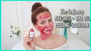 THE ORDINARY AHA 30  BHA 2 PEELING SOLUTION  Review and Demo [upl. by Leontyne673]