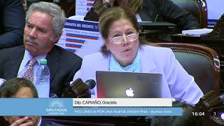 Diputada Camaño Graciela  Sesión  18122017  CP [upl. by Nirot393]