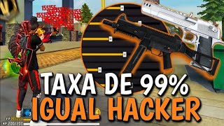 SENSIBILIDADE COM E SEM DPI 99 DE HS a melhor SENSIBILIDADE do FREE FIRE [upl. by Allenaj]