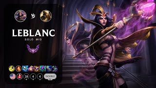 LeBlanc Mid vs Akshan  NA Master Patch 142 [upl. by Oletta657]