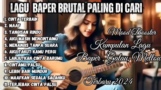 CINTA TERBAIK  MAAF 🎵 KUMPULAN LAGU BAPER PALING DI CARI  LIRIK  TERBARU videolirik [upl. by Laflam]