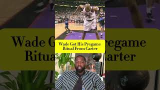 Dwyane Wade’s Pregame Ritual Came from Vince Carter 🔥 dwyanewade vincecarter nba basketball [upl. by Tadio177]