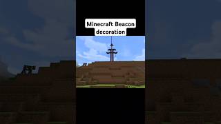 Minecraft beacon decorations shorts youtube minecraft minecraftbuilding minecraftdecoration [upl. by Hctim]