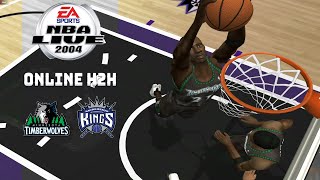 NBA Live 2004 Online H2H  Minnesota Timberwolves vs Sacramento Kings [upl. by Ronal906]