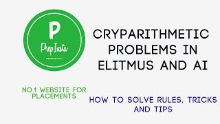 Cryptarithmetic Problems in eLitmus and Repeated Questions for in Exam [upl. by Nosila]