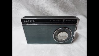 1965 Zenith Royal 810 AMFM transistor radio USA [upl. by Waterer]