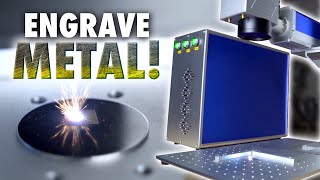 This Laser Can Engrave METAL  OMTech 20W Fiber Laser Review [upl. by Nnadroj]