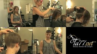 Karlee Trailer Shortest Hair Cut of Her Life [upl. by Elwina]