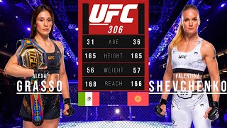 ALEXA GRASSO vs VALENTINA SHEVCHENKO FULL FIGHT UFC 306 [upl. by Arratal717]