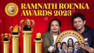 The worst of TV news journalism 2023 Manisha amp thedeshbhakt are back with Ramnath Roenka Awards [upl. by Leamhsi724]