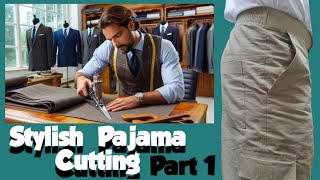 Readymade Style Pajama Cutting  How To Cut Gents Pajama [upl. by Nets]