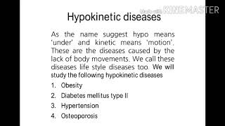 Hypokinetic diseases [upl. by Esmaria561]