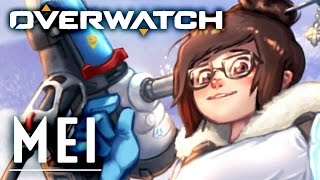 Mei  Overwatch speedpaint 【PhotoshopampPaint Tool SAI】 [upl. by Akiner]