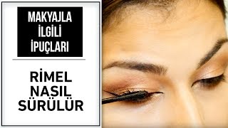 Rimel Nasıl Sürülür  Rimel Sürme Teknikleri [upl. by Pisarik]