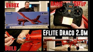 Eflite  Draco  20m  Unbox Build amp Radio Setup [upl. by Lubba]