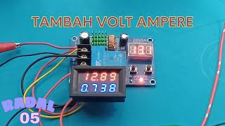 Cara pasang Volt ampere meter digital pada modul charger 30A [upl. by Duester595]