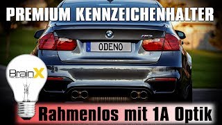 Rahmenlose Kennzeichenhalter mit Power Klett Montage und Test  Nummernschild wechseln [upl. by Ophelie]