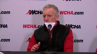 2024 Kwik Trip WCHA Final Faceoff Mark Johnson Interview Mar 7 2024 [upl. by Prissy]