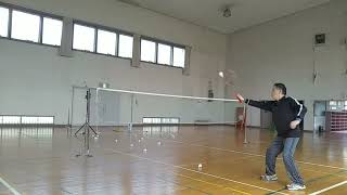 サクライ貿易（SAKURAI）CALFLEX（カルフレックス）CT015BK Badminton practice 8 [upl. by Quick]