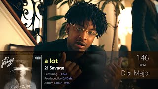 21 Savage  A LOT Clean STUDIO ACAPELLA  solo [upl. by Noired593]