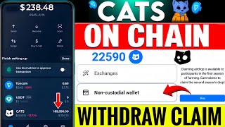 Cats Token Withdraw In On Chain  Cats Withdraw Process  Cats Claim On Chain Pay Fee Free [upl. by Parsons243]