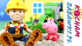 Budowanie wieży  Bob Budowniczy amp Świnka Peppa amp Kinetic Sand  Bajki dla dzieci [upl. by Haelem10]