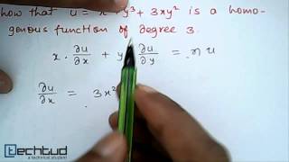 Mathematics Illustration on Eulers Theorem on Homogeneous Function [upl. by Anadroj]