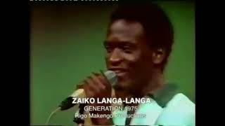 Toli Kolumpe Mbuta Matima  Zaïko Langa Langa Télé Zaïre 1975 [upl. by Akined]