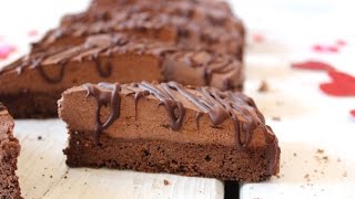 Triple chocolate mousse brownies recipe No flour dairy eggs or beans [upl. by Cawley]