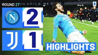 NAPOLIJUVENTUS 21  HIGHLIGHTS  Kvaratskhelia and Raspadori seal Napoli win  Serie A 202324 [upl. by Ydnew]