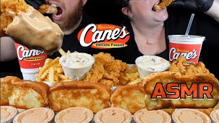 ASMR EATING RAISING CANES MUKBANG [upl. by Ekim]