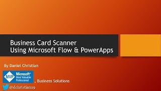 Business Card Scanner using PowerApps amp Flow [upl. by Chaney]