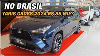 CONFIRMADO TOYOTA YARIS CROSS 2024 PARA O BRASIL MOTORES PREÇOS COMO FICAM MELHOR QUE KICKS 2024 [upl. by Edorej]