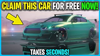 FREE CAR IN GTA 5 ONLINE TAKES SECONDS [upl. by Malvie]