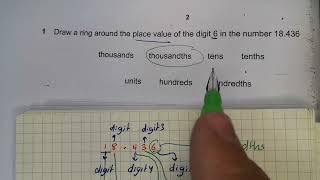 Cambridge primary Mathematics checkpoint sample test September 2020 paper 1  q1  place value [upl. by Omar]