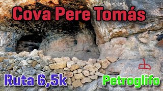 Cova Pere Tomás y su petroglifo ruta senderismo en Atzeneta del Maestrat [upl. by Caras]