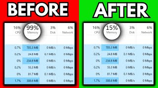 How To FIX High MemoryRam Usage in Windows 1011 [upl. by Tull]