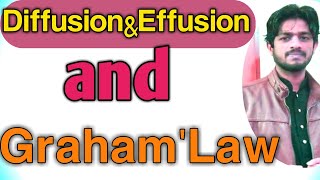 Grahams Law of Diffusion and Effusion video in urduHindi [upl. by Pool]