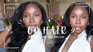 OQ HAIR KINKY STRAIGHT HAIR 20quot  WIG REVIEW  TIKTOK SHOP  Lindiorslife [upl. by Meid]