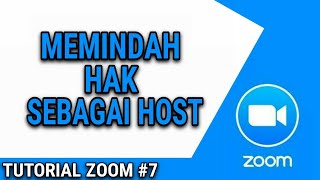 CARA PINDAH HOST PADA ZOOM MEETING HPLAPTOP [upl. by Nicoline]