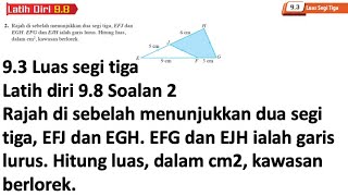 Latih diri 98 Soalan 2  93 Luas segi tiga  Bab 9 Penyelesaian segi tiga  Add Maths Tingkatan 4 [upl. by Redmond728]