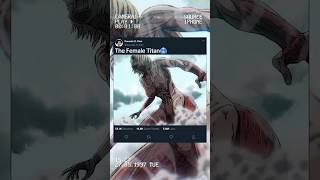 The Female Titan🥶 shorts ytshorts titans [upl. by Nauqyt]