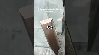 The Main Difference Between Blunt And Sharp Blades Explained In Demonstration 📸 theenglishiceman [upl. by Nuawtna]