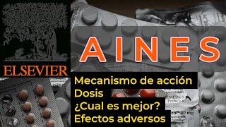 Farmacologíaa AINES Antinflamatorios no esteroideos mecanismo de acción dosis efectos adversos [upl. by Cunningham198]