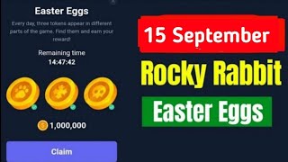 15 September Rocky Rabbit Easter Eggs Today Rocky Rabbit Easter Eggs Rocky Rabbit Easter Eggs Card [upl. by Garwin]